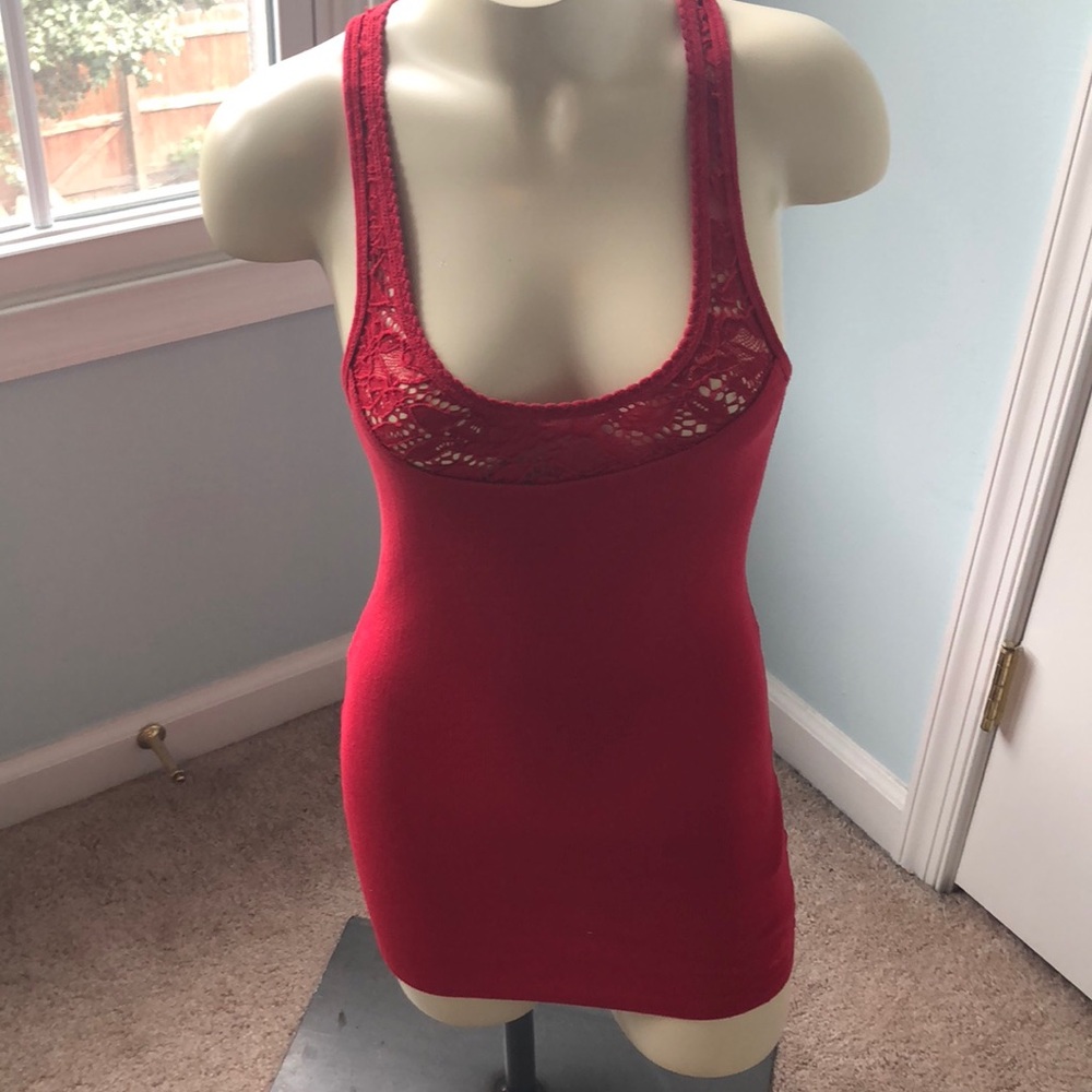 Red tank top